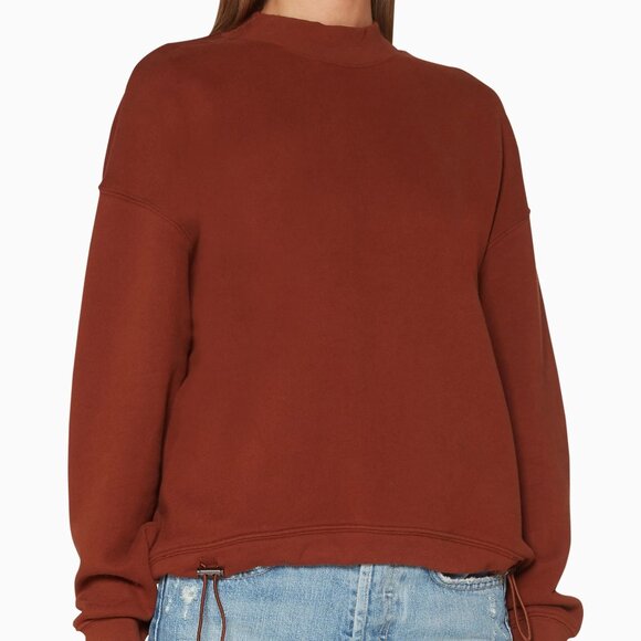 Vince Tops - $195 Vince Women's Brown Crewneck Pullover Sweater Size M drawcord hem